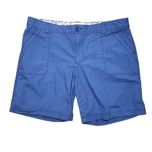 Vintage Eddie Bauer Women's Size 14 Ripstop Shorts Blue Hiking Backpacking F57